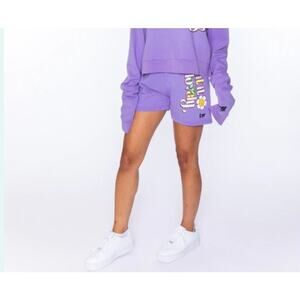 BSR by SAMII RYAN Shorts isn't it lovely purple MEDIUM NWT Sweatshorts